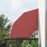 vidaXL Zaslon za zasebnost na balkonu Terakota 115 x 115 cm blago | Shoptok.si