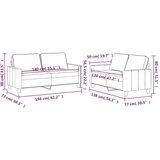  2-dijelni set sofa s jastucima ružičasti baršunasti | shoptok.hr