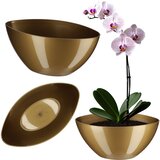 KADAX Pokrov za cvetlični lonec, sijajni zlati lonček, 21 cm, cvetlični lonec, (5000353068) | Shoptok.si