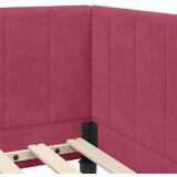  Kutni krevetni okvir s madracem 2 kom. Vinska crvena 80 x 200 cm | Shoptok.si