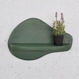 Hanah home Meh220 green decorative wooden wall shelf Cene