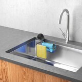 Metaltex Mat črn kovinski organizator za pomivalno korito z namestitvijo brez vrtanja Lava – | Shoptok.si