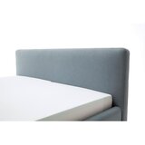 P & B OBLAZINJENA POSTELJA 180 cm x 200 cm , tekstil svetlo modra | Shoptok.si