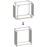  Stalak za drva bijela 60x28x65 cm hladno valjani čelik | shoptok.hr