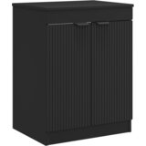 vidaXL Kopalniška omarica Črna 54 x 41 x 70 cm Inženirski les, (5000245687) | Shoptok.si