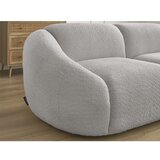 Bobochic Paris Svetlo siva sedežna garnitura iz tkanine bouclé 230 cm Tina – | Shoptok.si