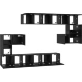  Komplet TV omaric 10 pcs Črni hrast 60 x 30 x 30 cm, (5000132587) | Shoptok.si