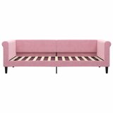  Dnevni krevet na razvlačenje ružičasti 90 x 200 cm baršunasti | shoptok.hr