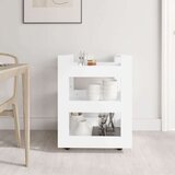  Kolica bijela 60 x 45 x 80 cm od konstruiranog drva | shoptok.hr