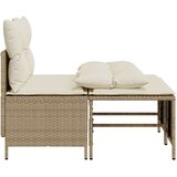  4-dijelni set vrtnih sofa s jastucima bež od poliratana | shoptok.hr