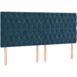  LED uzglavlje tamnoplavo 180x7x118/128 cm od tkanine | shoptok.hr