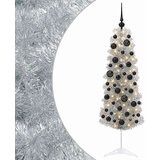 Umjetno usko božićno drvce s kuglicom 150 cm 150 LED lampica | shoptok.hr