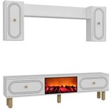 Hanah home tv polica polen bohem fireplace white | Eponuda.com