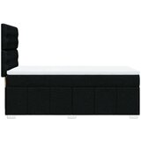 vidaXL Krevet s oprugama i madracem crni 100 x 200 cm od tkanine | shoptok.hr
