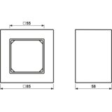 Jung ov okvir 28 mm A 5581 HBF WW, (20890529) Slike