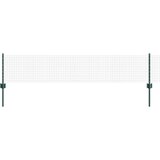 vidaXL zavarena žičana ograda s 11 U stupova Zelena 0.4x25 m Čelik | shoptok.hr