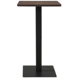 vidaXL Bistro miza temno pepelnata 50x50x107 cm | Shoptok.si