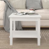  Stolić za kavu bijeli 50 x 50 x 45 cm od masivne borovine | shoptok.hr