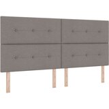 Box Spring krevet s madracem i LED svjetlom Taupe 200x200 cm Tkanina | shoptok.hr