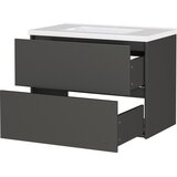 Germania Antracitno sivi zidni ormarić za ispod umivaonika u mat dekoru 81x61 cm Bodera – | shoptok.hr