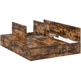 Krevet s ladicama Dimljeni hrast 150 x 200 cm Konstruirano drvo | Eponuda.com