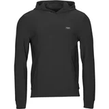 Guess Puloverji TECH STRETCH HOODIE SWEATSHIRT Črna