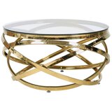 Livetastic KLUBSKA MIZA, prozorno, zlate barve | Shoptok.si