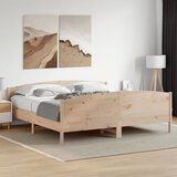 Maison Chic Posteljni okvir - Dvoposteljna postelja - Zakonska postelja brez vzmetnice 200x200 cm trdna borovina-J3489, (21772897) | Shoptok.si
