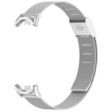 INF Kovinski pašček, združljiv z Xiaomi Mi Band 8/9/10 - vzmetna zasnova Silver, (5000074088) | Shoptok.si