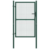 vidaXL Vrata za ograjo iz jekla 100x150 cm zelena Cene