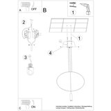  Obesna svetilka HOLAR 1 črna, (21348233) | Shoptok.si