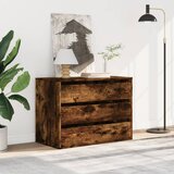  Kutna komoda s ladicama boja dimljenog hrasta 80x41x58cm drveni | shoptok.hr