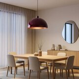 Brilagi LED luster na sajli METALO 1xE27/40W/230V Ø 40 cm bordo/bakarna | Eponuda.com