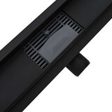  2 u 1 odvod za tuš Crna 100 cm Nehrđajući čelik 304 | shoptok.hr