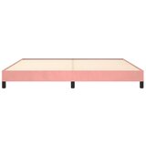 vidaXL Posteljni okvir roza 200x200 cm žamet | Shoptok.si