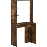  Miza s shrambo z vrati 2 pcs Dimljeni oreh 78,5 x 37 x 154,5 cm | Shoptok.si