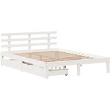  Okvir kreveta s ladicama bez madraca bijeli 140x200 cm | shoptok.hr