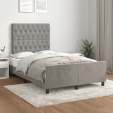Furnova Posteljni okvir brez vzmetnico siv 120x190 cm žamet, (21934211) Cene
