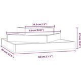  Sadilica 83 x 83 x 27 cm od masivne duglazije | shoptok.hr