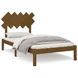  Posteljni okvir medeno rjav 100x200 cm trden les, (20684761) | Shoptok.si