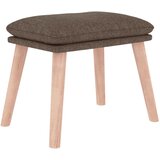  Stolica za opuštanje s tabureom od tkanine smeđesiva | shoptok.hr