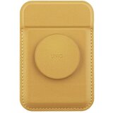 Uniq UNIKATNA DENARNICA ZA MAGNETNE KARTICE FLIXA S STOJALOM ZA IPHONE ZA MAGSAFE YELLOW, (21971847) | Shoptok.si