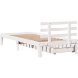 vidaXL Okvir kreveta s ladicama bez madraca bijeli 100x200 cm | shoptok.hr