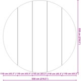 vidaXL krov za bazen u krugu Crna Polietilen Ø 550 cm Izdržljiv | shoptok.hr