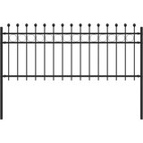  Obročasta ograja Črna 200 x 130 cm Prašno lakirano jeklo, (5000157900) | Shoptok.si