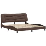 vidaXL Posteljni okvir z vzglavjem rjav 180x200 cm umetno usnje, (21086372) Cene