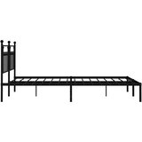  Metalni okvir za krevet s uzglavljem crni 183x213 cm | shoptok.hr