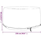  Navlaka za vrtni namještaj s 10 ušica Ø 230 x 90 cm okrugla | shoptok.hr
