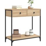  Konzolni stol boja hrasta 75 x 34,5 x 75 cm konstruirano drvo | shoptok.hr