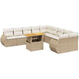 vidaXL 11-dijelni set vrtnih sofa od poliratana s jastucima bež | shoptok.hr